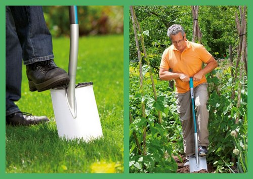 Практики рекомендуют и правильный выбор садового инструмента. Так, штыковая лопата GARDENATerralineTM - качественный вариант для копки ямы нужного размера.