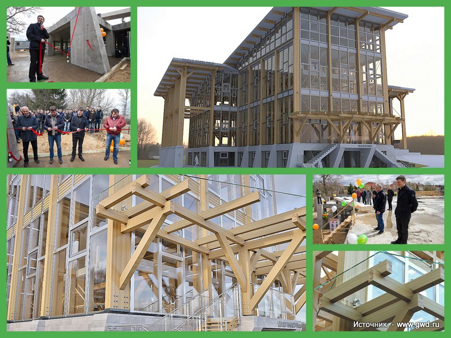 Cамое большое офисное здание из дерева в России строится в Зеленограде.