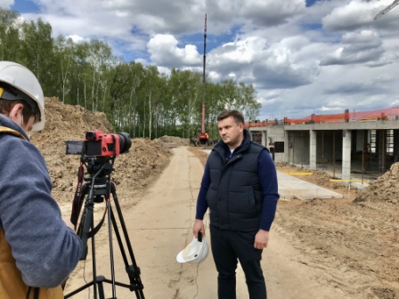 Владимир Локтев проверил ход работ по строительству общеобразовательной школы на 825 мест на улице Калинина Наро-Фоминского городского округа.