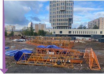 Сборка первого башенного крана началась на стройплощадке ЖК ONEST в Пресненском районе!