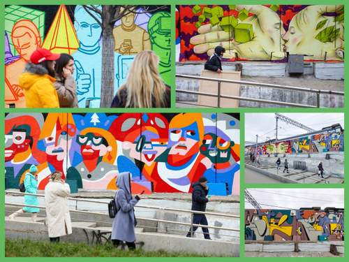 15 ноября состоялось торжественное открытие уличной выставки граффити «Со — единение» (метро Курская (Чкаловская), стена вдоль ж/д путей, между Курским вокзалом и тоннелем на Верхней Сыромятнической).
