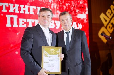 Юрий Грудин стал победителем рейтинга строительных компаний и вошел в «ТОП-100» «Делового Петербурга»!