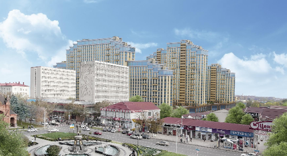 Среди значимых проектов центра региона выделяется жилой комплекс «Большой» в Краснодаре
