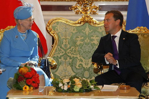 Дмитрий Медведев принял в Кремле Королеву Дании Маргрете II - фото http://kremlin.ru/